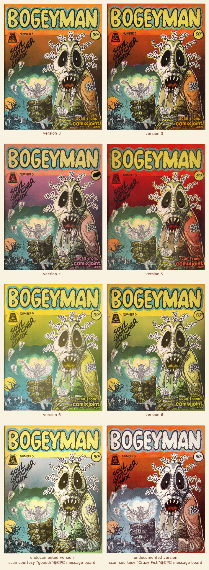 Eight copies of Bogeyman 3